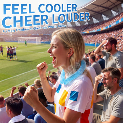 Cooling Neck Wrap for Summer Heat Relief, Wearable Ice Neck Cooler Ring with Quick Freeze Gel, Reusable Hands-Free Cold Band Lasts Up to 5 Hours for Outdoor, Yardwork, Workouts