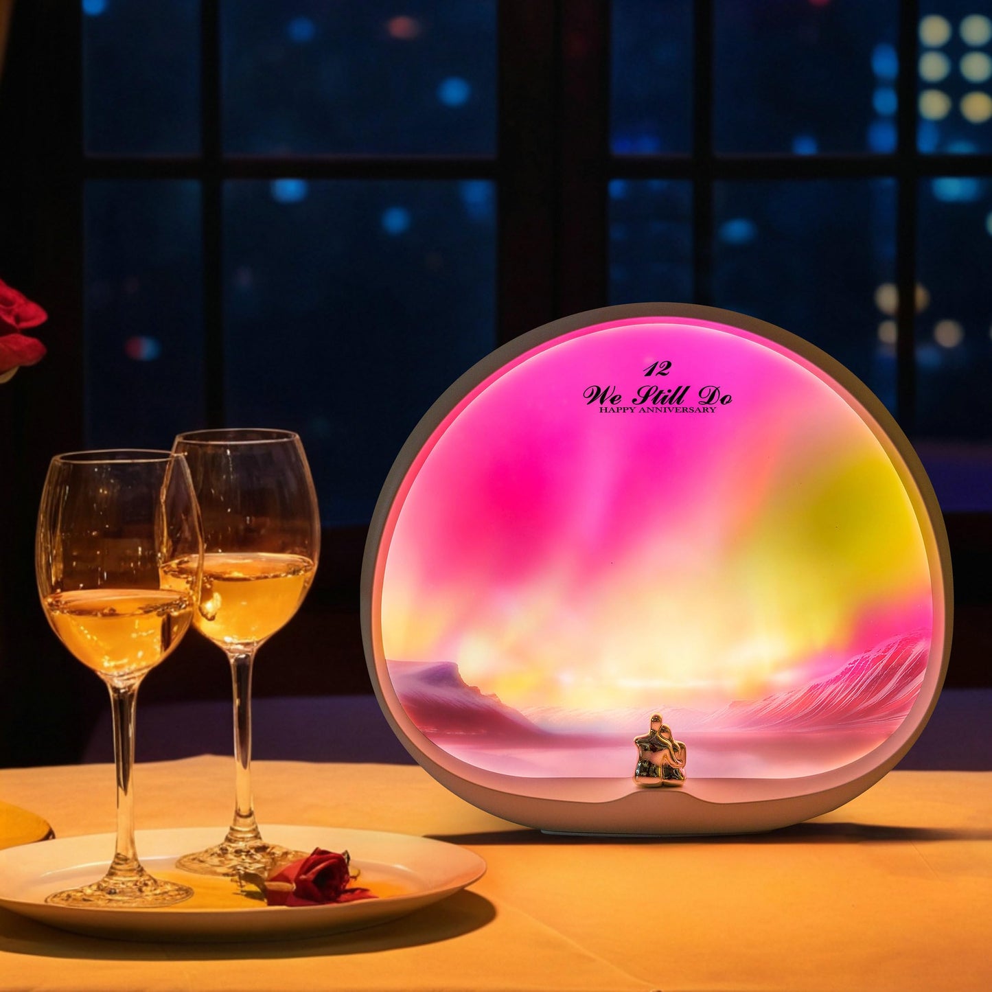 mamre Northern Lights Night Light Touch Dimmable Creative Valentine Christmas Birthday Gift for Him/Her