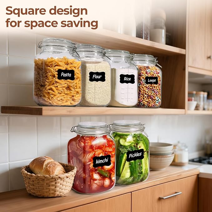 ComSaf Large Glass Storage Containers