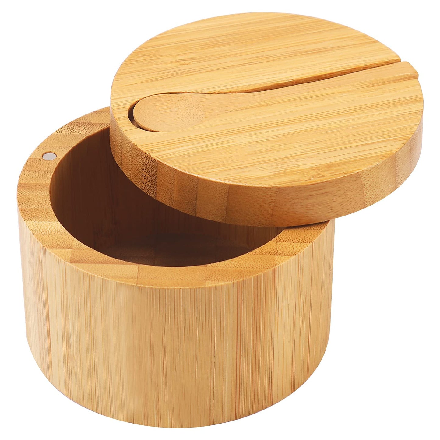 Bamboo Seasonings Box with Mini Spoon & Acacia Wood Tea Bag Organizer Storage