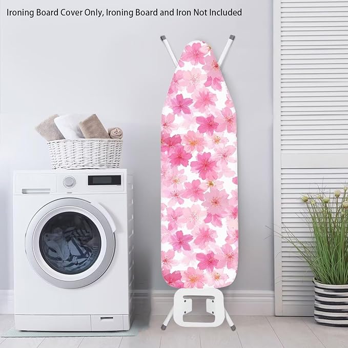 Pink Floral Ironing Board Cover
