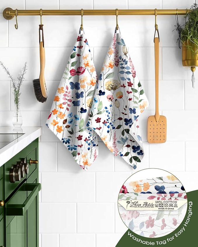 Flour Sack Kitchen Towels Set of 2-18x26 Cotton Dish Towels
