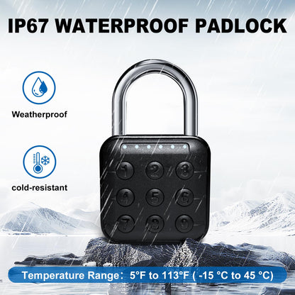 Combination Lock for Locker, Relihom Padlock with Code, Gym Locker Lock, High Security Keyless Entry Padlock for Gym, School, Gates, Outdoor, IP67 Waterpro (Basic Lock)