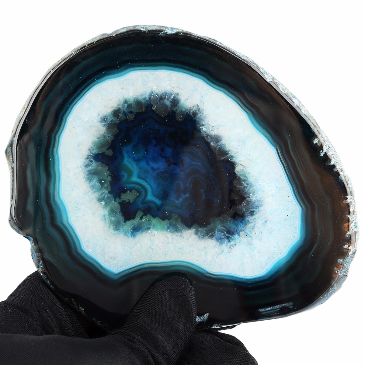 rockcloud 1 PC Agate Slices Geode Stones,Place Card,Irregular Home Decoration Healing Crystals Collection 3-4.3"