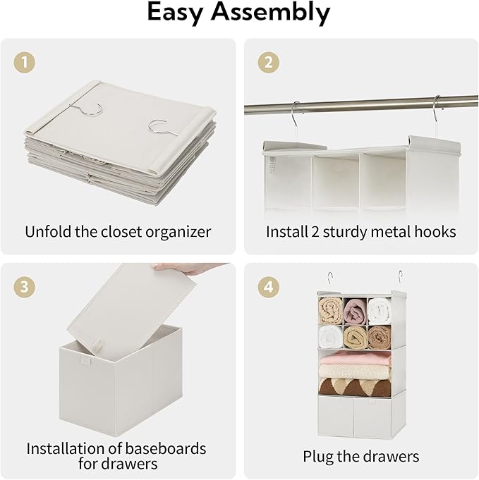 GRANNY SAYS Hanging Closet Organizer