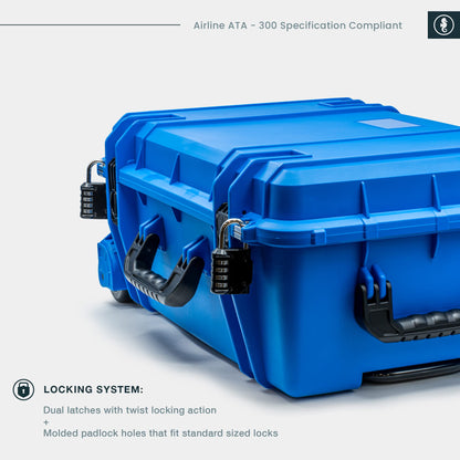 Seahorse 920 Heavy Duty Protective Dry Box Case - TSA Approved/Mil Spec / IP67 Waterproof/USA Made