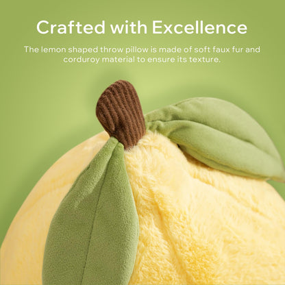 Phantoscope Papaya Shaped Throw Pillow, Fruit Themed Cushion for Couch, Bed and Chair, Pink, 10 x 15 inches