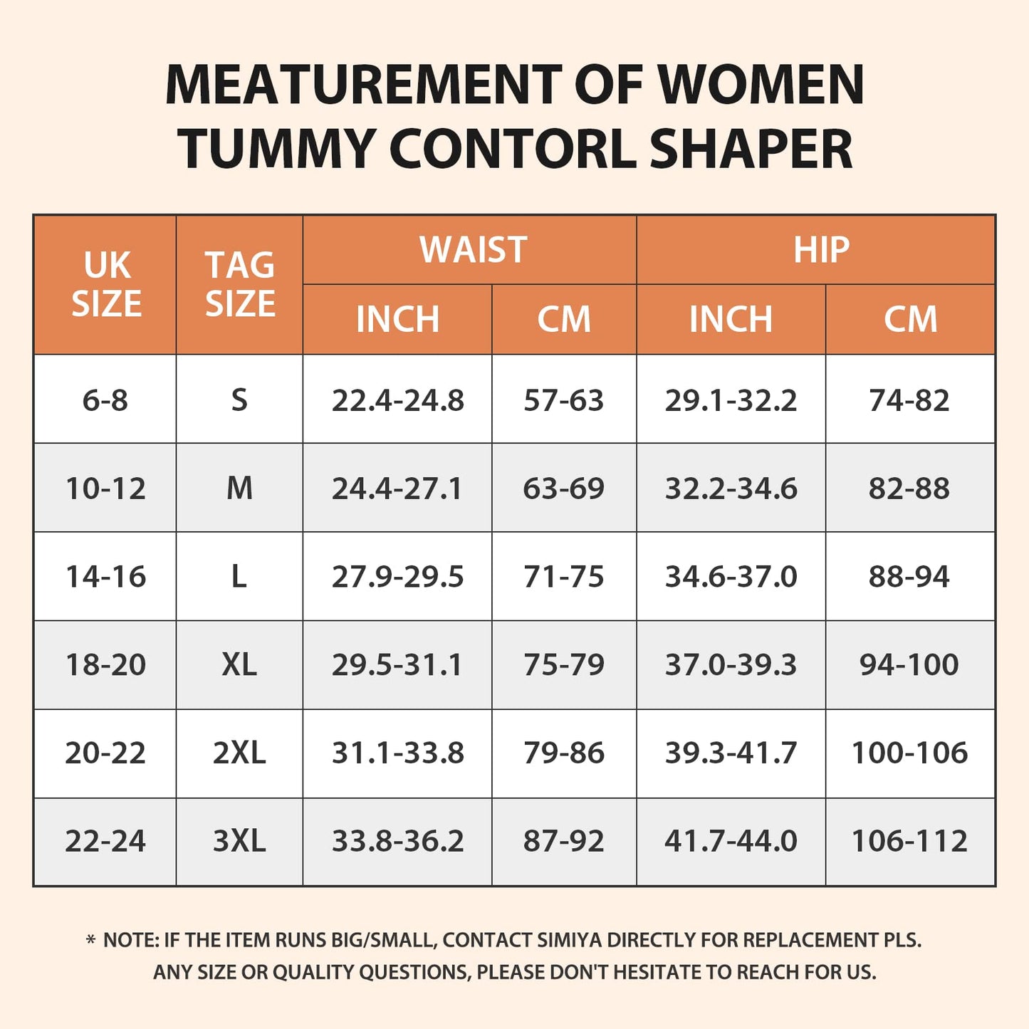 SIMIYA Women Tummy Control Knickers High Waisted Shapewear Slimming Underwear Comfort Body Shaper (M) Black