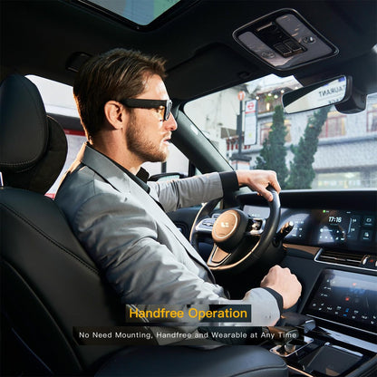 OhO Smart Glasses with Full HD Camera & Open Ear Bluetooth Speaker Headphone,Built in Memory,for Men Women