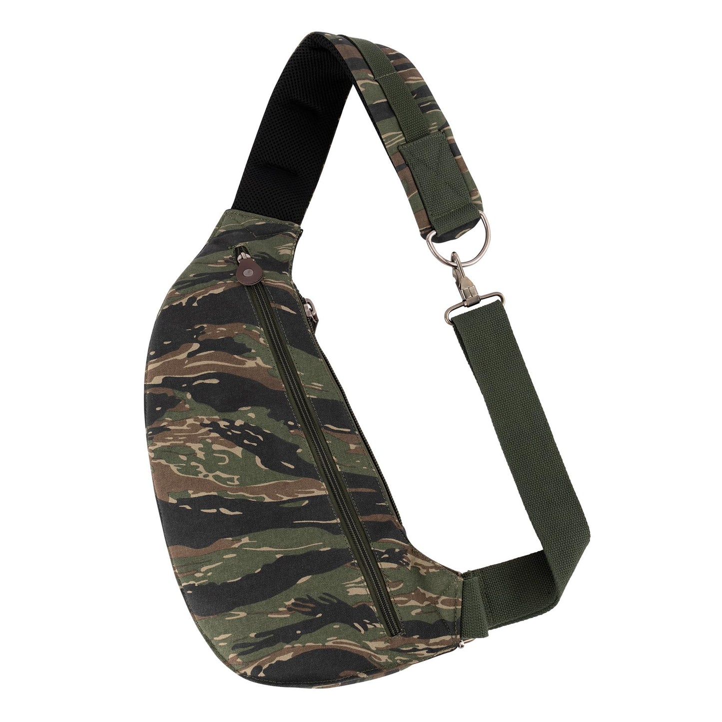 Rothco Vintage Canvas Crossbody Sling Bag – Compact Travel Shoulder Backpack 2L Storage