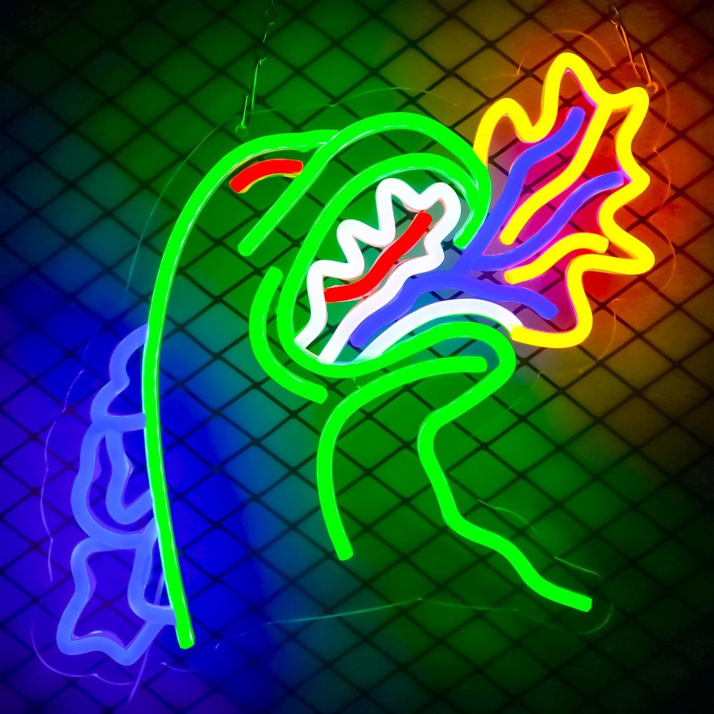 TOPQUALI Monster Neon Sign for Wall Decor,Dinosaur Dimmable Neon Sign for Gaming Room Boys Room Decor，Powered by USB 14.3 * 12.2inch,Birthday Party Christmas Gifts
