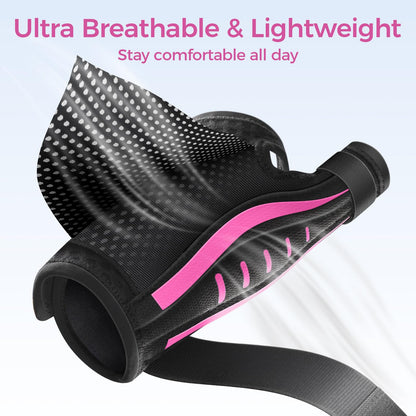 Thumb Brace Right/Left Hand, Thumb Spica Splint Hand Brace for Arthritis Pain and Support, Ergonomical Thumb Stabilizer for Trigger Thumb, CMC, De Quervains Tenosynovitis Pain Relief (Pink/Black, M - Fit both hands)