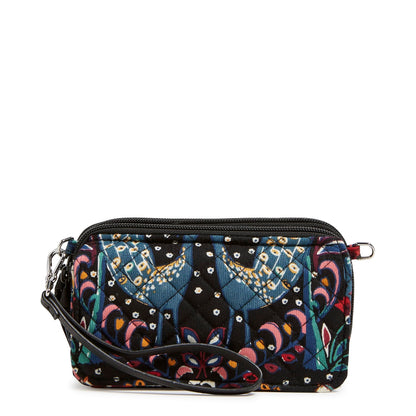 Vera Bradley Cotton All in One Crossbody Purse with RFID Protection