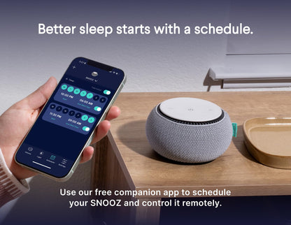 SNOOZ Smart White Noise Sound Machine - Real Fan Inside for Non-Looping White Noise, Sleep Aid for Adults, Travel, Sleeping, Bedroom, Portable, Baby Registry Essential - Cloud