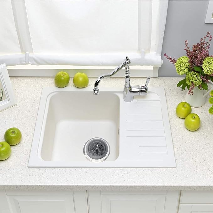 Kitchen Set of 2 Sink Strainers, Flexible Silicone Good Grip Kitchen Sink