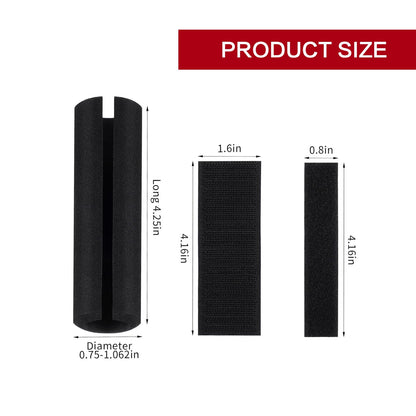 2 Pcs Foam Handle Buffer Tube Cover,Buffers Tube Sleeve 4.33 Inch NBR Foam Grip Package, Suitable for Fitness Household Lawn Bike,Motorcycle Handle,Handlebar Replacement Black