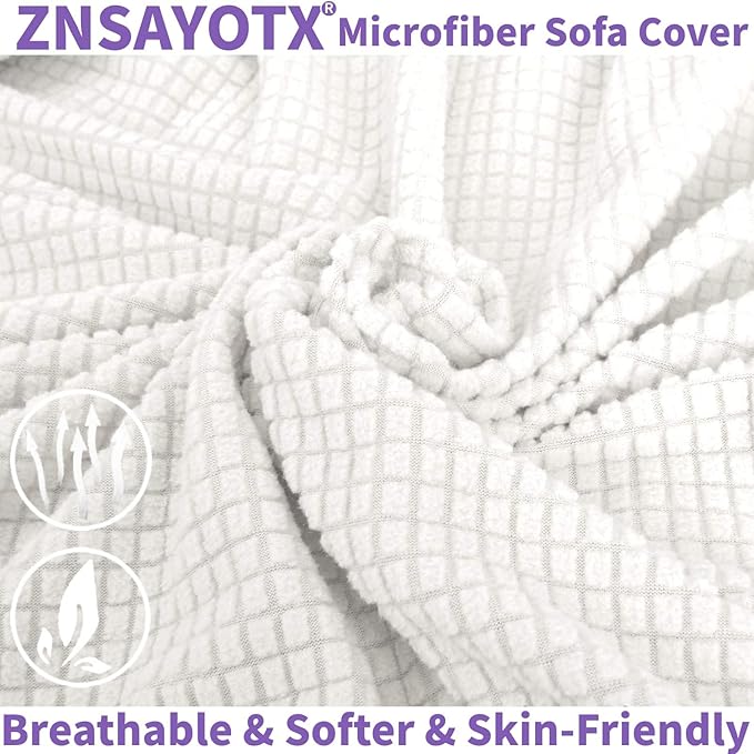 ZNSAYOTX Super Stretch Couch Cover Universal Sofa Covers