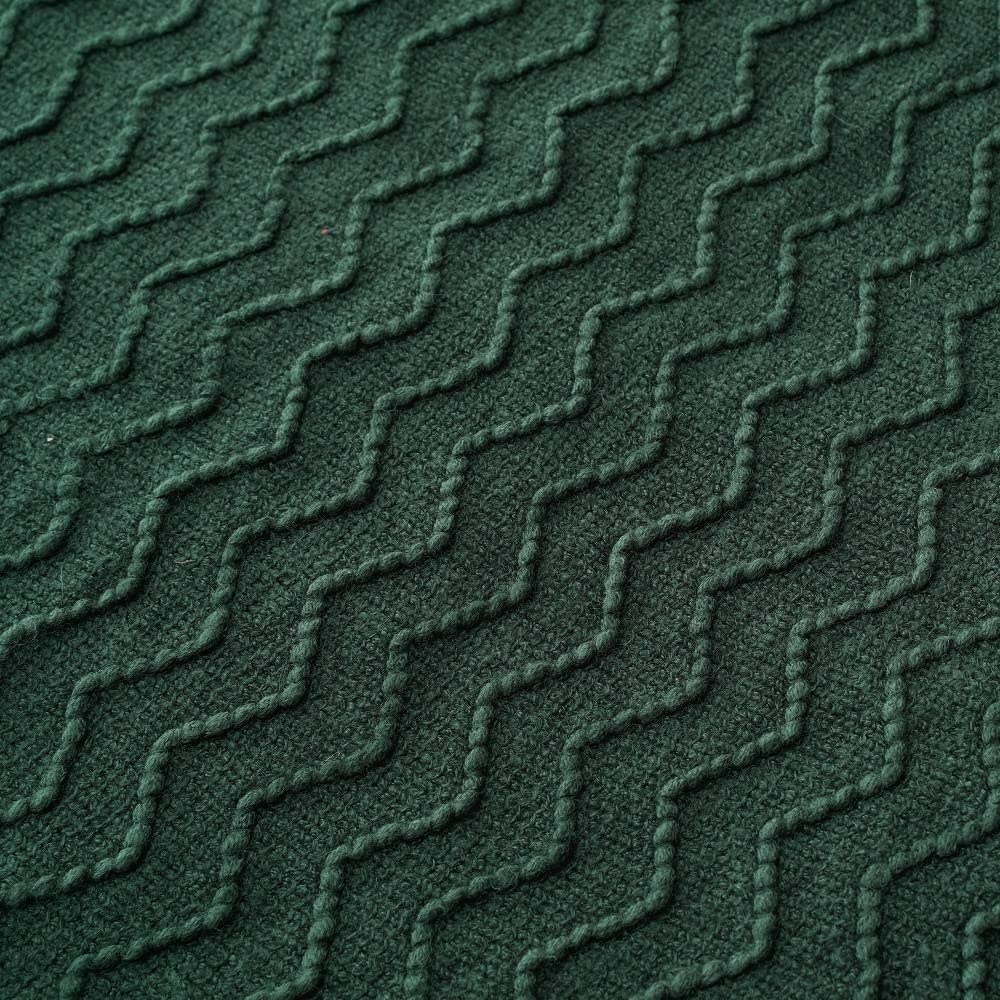 BATTILO HOME Christmas Green Throw Blanket for Couch, Forest Green Throw Blankets, Christmas Decorative Throw Blanket for Sofa Bed, Christmas Decor, 50"x60"