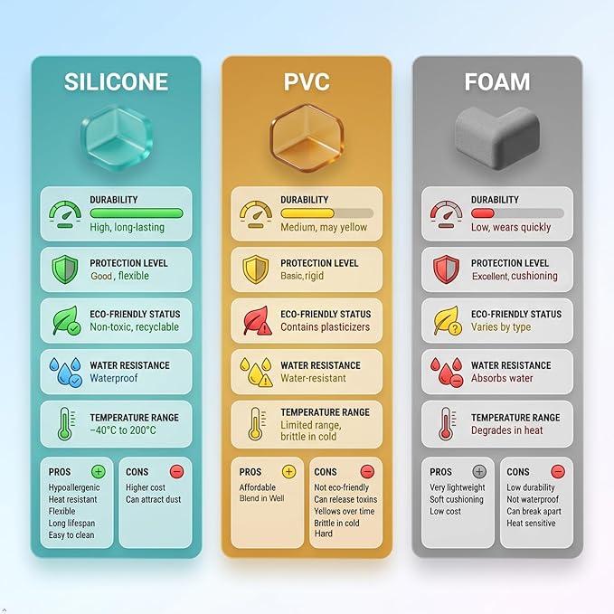 Clear 100% Silicone Edge Protector