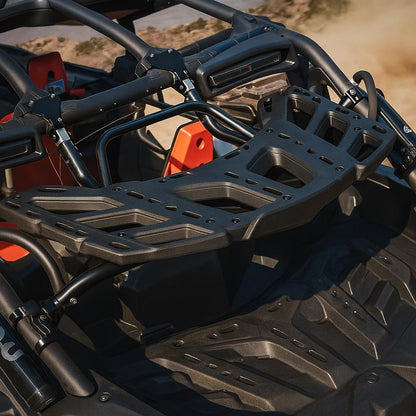 HAKA TOUGH Pivoting Rack Kit for Can Am Maverick X3 Accessories 2017-2024, Spare Tire Cargo Luggage Rack for Can Am Maverick X3 Accessories,Replace OEM # 715002881