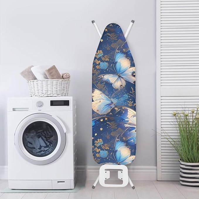 Blue Butterfly Homes Replacement Ironing Board Cover, Aesthetic Fly Butterflies