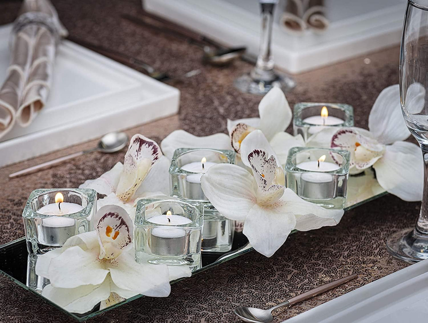 Bolsius 8 Hour Burning Tealights, Pack of 50, White, 7x18x32 cm, Unscented