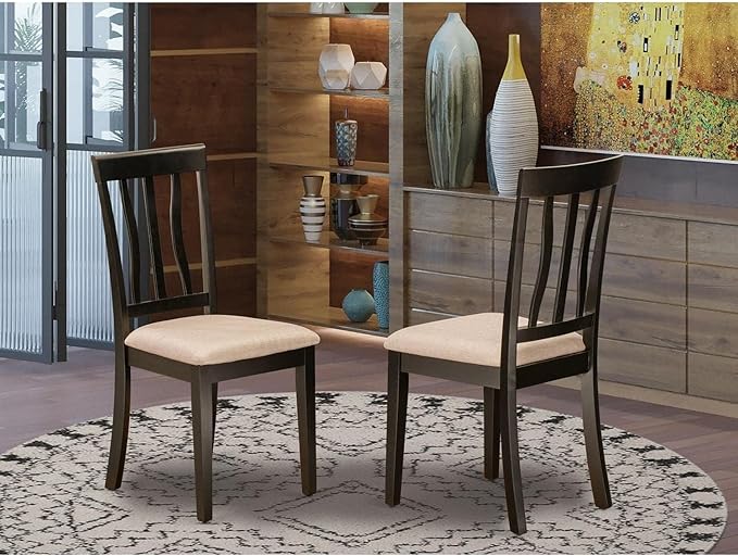 East West Furniture ANC-CAP-C Antique Kitchen Dining Chairs