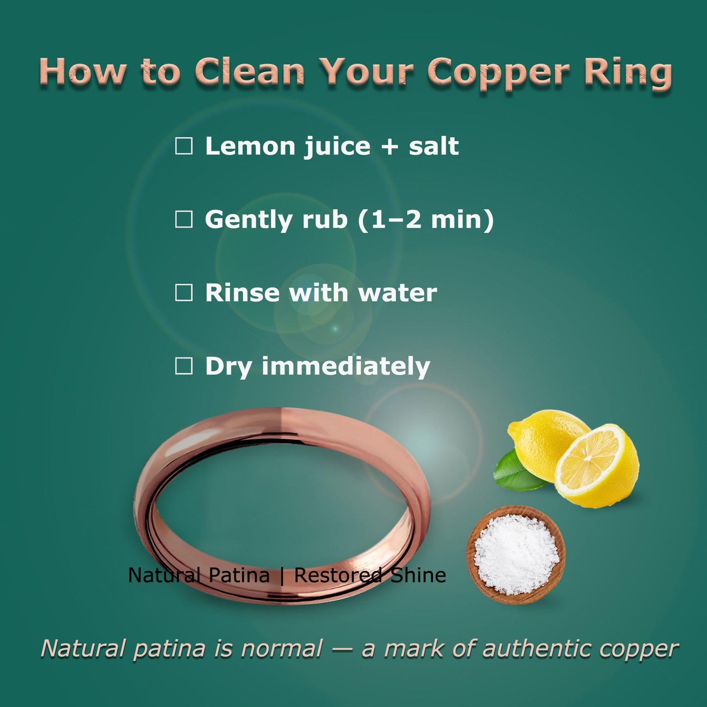 IVY & BAUBLE Pure Uncoated Solid Copper Ring for Men & Women — Lab-Tested, Raw Authentic Copper Band, Wellness Jewelry, Crafted in USA, 3mm, Size 11