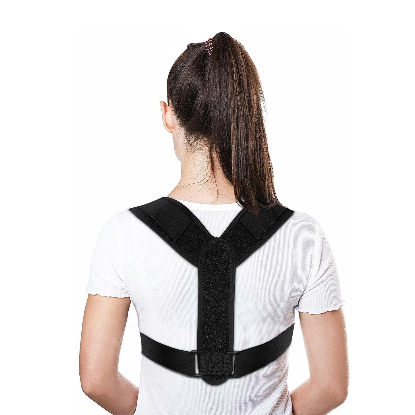 sundpik Posture Corrector for Women and Men, Adjustable Upper Back Brace, Spine Support Straightener, Neck, Shoulder, Back and Lumbar Pain Relief, Comfortable & Breathable