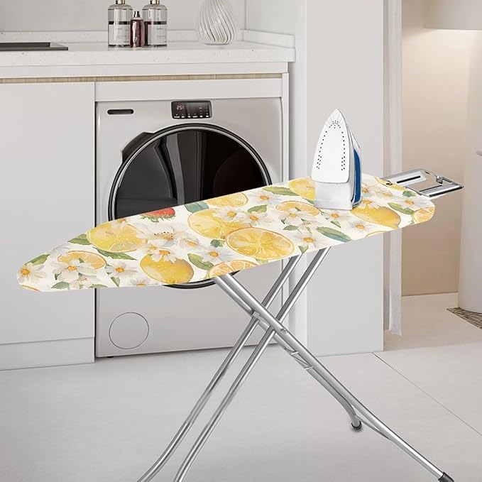 Cute Floral Lemon Ironing Board Cover and Pad Standard Ironing Board Cover