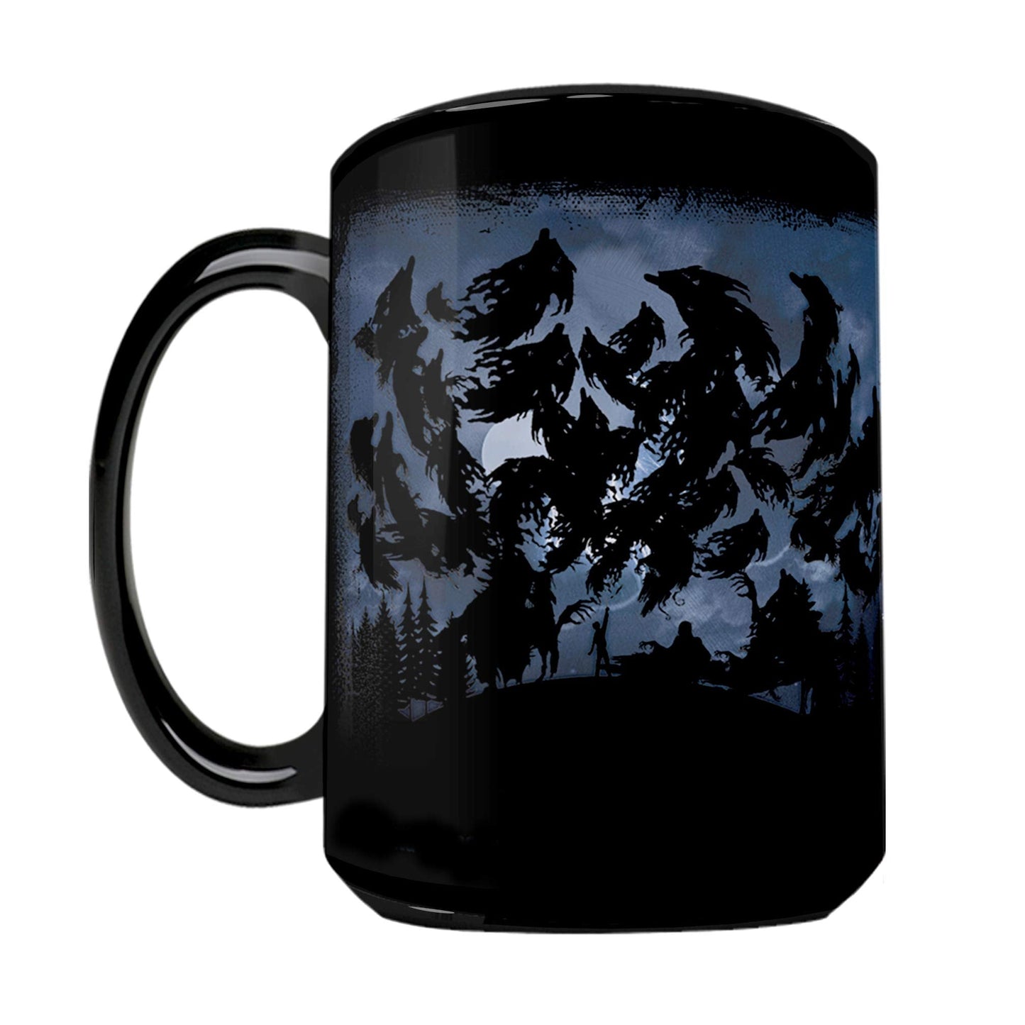Morphing Mugs Harry Potter - Expecto Patronum Spell – 16 oz Large Ceramic Heat Sensitive Clue Mug – Full image revealed when HOT liquid is added