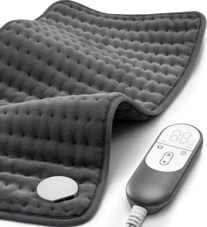 Heating pad for Back, Neck, Shoulder, Cramps and Leg Pain Relief, Heat Pads Christmas Gifts for Women, Men, Mom, Dad, Auto-Off,Machine Washable,Moist Dry Heat Options,Extra Large 12"x24"