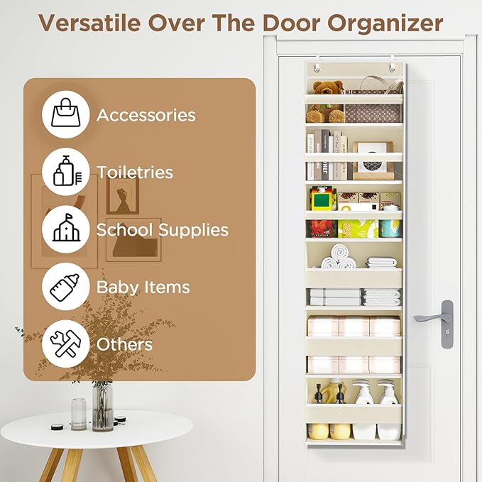 Over The Door Organizer, 6 Shelf Door Hanging Organizers