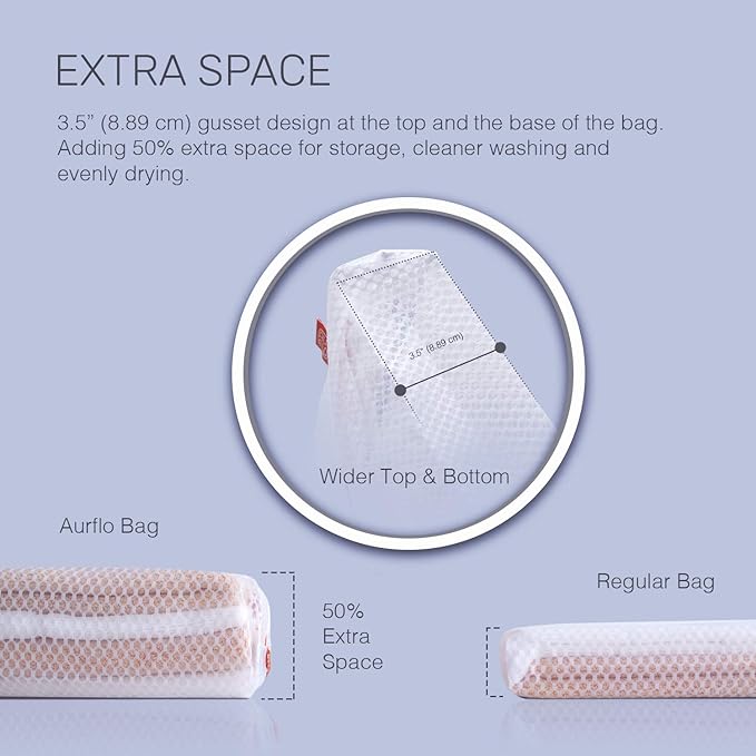Mesh Laundry Bags for Delicates – 2 XLarge Durable Net
