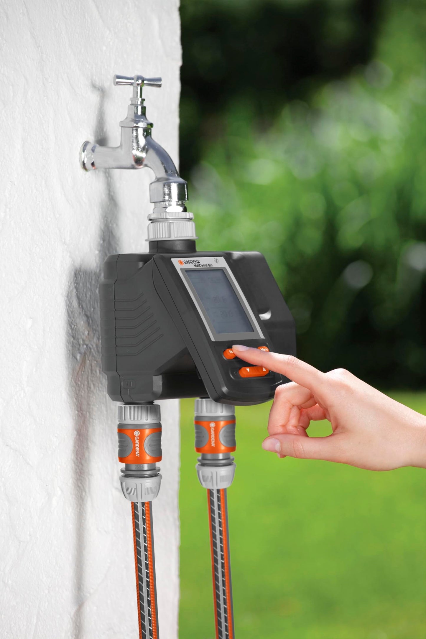 Gardena Irrigation Computer Multicontrol Duo: Automatic Irrigation Control, Weekdays programmable, 22x17.2x17.8 cm