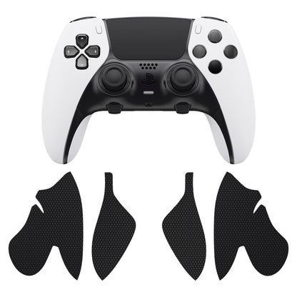 PlayVital Anti-Skid Sweat-Absorbent Controller Grip for ps5 Edge Wireless Controller, Professional Textured Soft PU Handle Grips Anti Sweat Protector for ps5 Edge Controller - Black