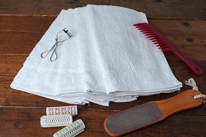 Basic Hand Towels 16x26 Inches – Bulk Pack of 24 – White Color – Soft and