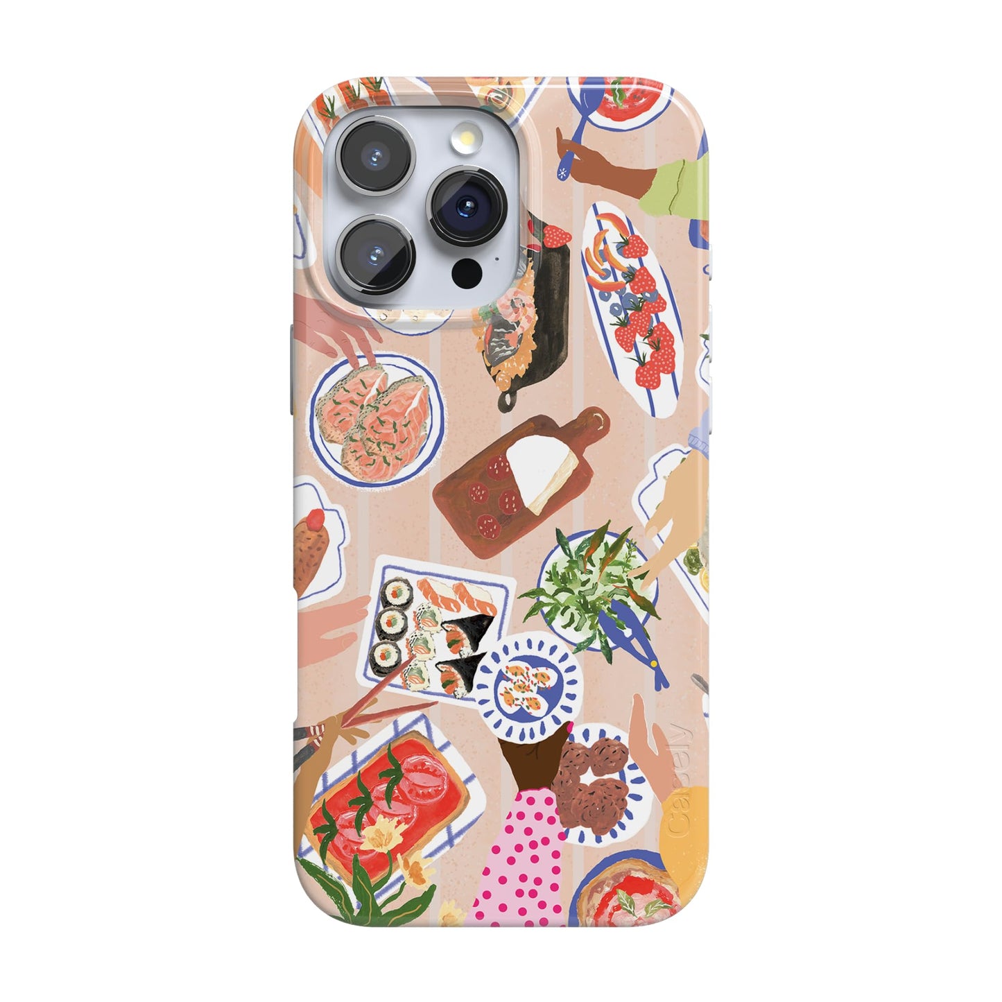 Casely iPhone 16 Pro Case | Be Mine | Tiny Hearts | Compatible with MagSafe | Classic Ultra Slim Design
