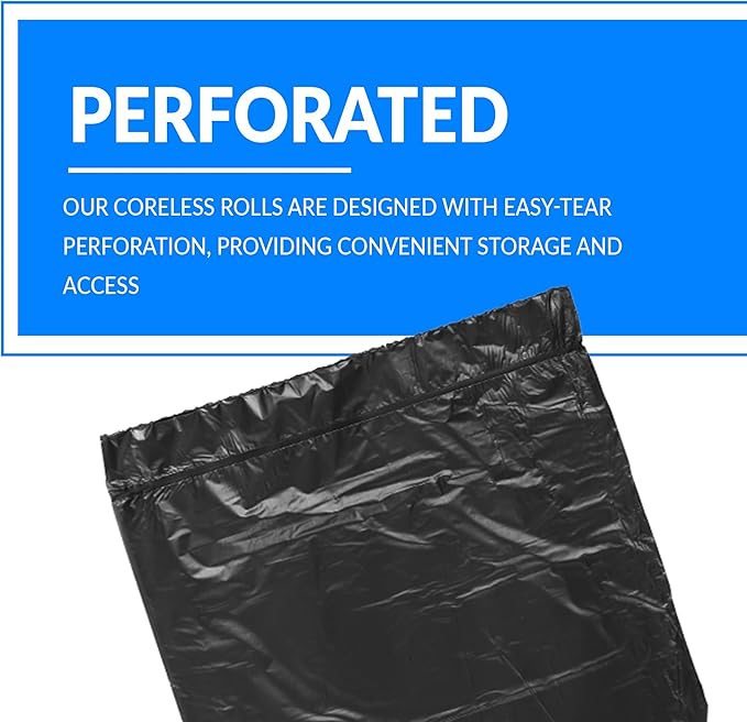 Reli. 55-60 Gallon Trash Bags Heavy Duty | 50 Bags | 50-60 Gallon | Large Black