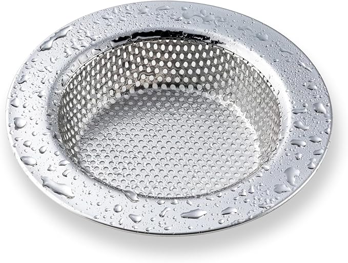 1 Pack Sink Strainer for Most Kitchen Sink Drain Basket, Upgraded Double-Layer