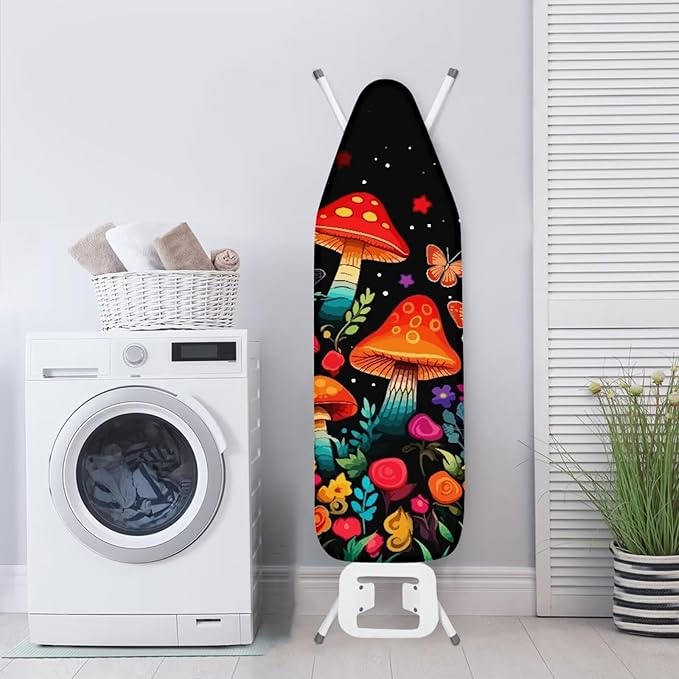 GLENLCWE Red Mushroom Ironing Board Cover