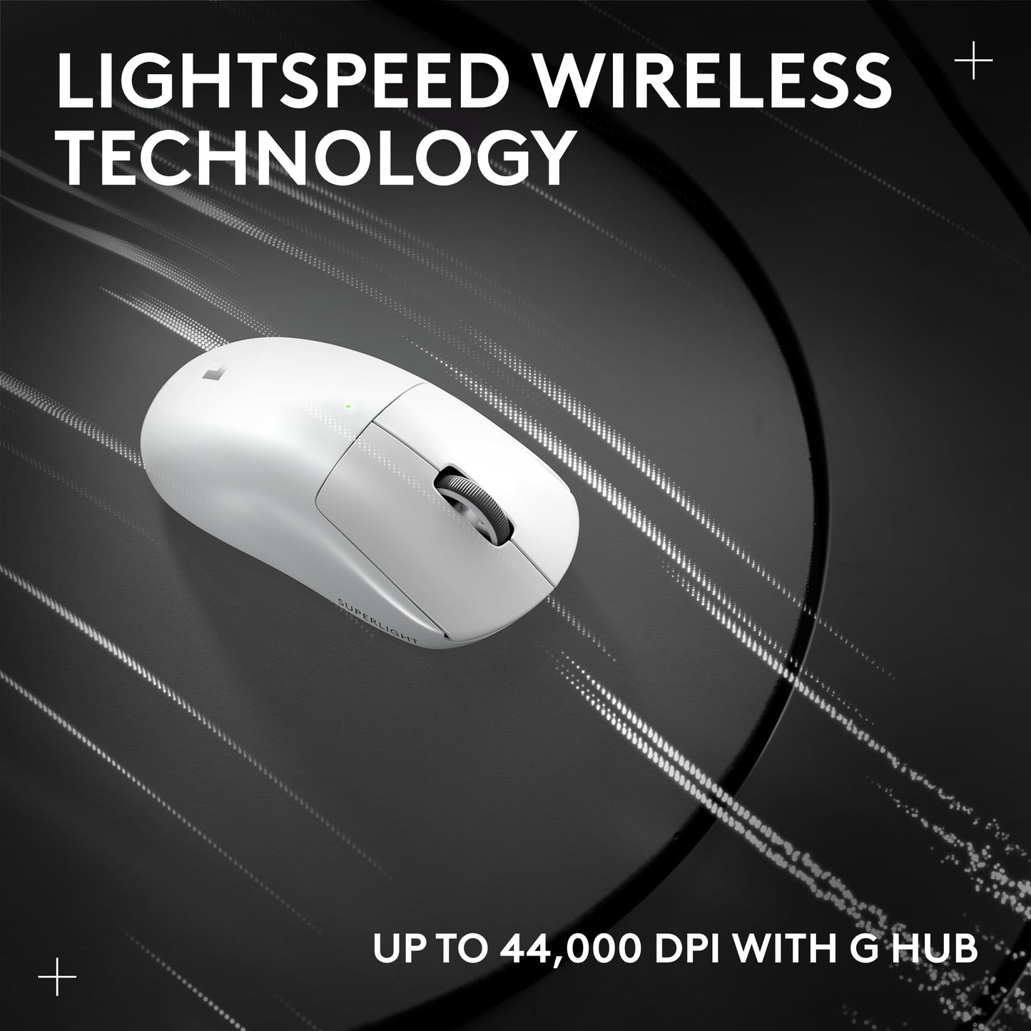 Logitech G PRO X SUPERLIGHT 2 Wireless Gaming Mouse, 60g Pro-Grade with 5 Programmable Buttons, 44k DPI Sensor, 8kHz Report Rate, USB-C Charging for PC/Mac - Black