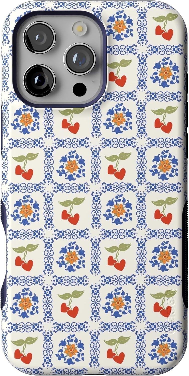 Casely iPhone 16 Pro Max Case | Blue Stripes | Sunday Best | Compatible with MagSafe | Bold Protective Design