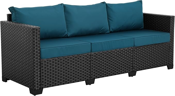 Rattan Star Outdoor Furniture Couch 3 Seater Sofa Outdoor Wicker Sofa Deep Seat