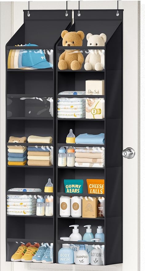 AOODA 2 Pack Over the Door Organizer, Large Capacity Closet Door Hanging