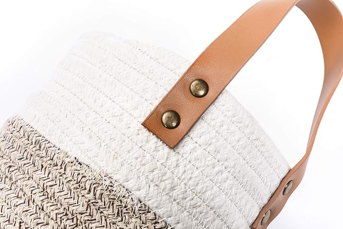 2pack Small Hanging Basket-Cotton Rope Wall Basket