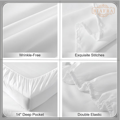 Gorilla Full Size Sheet Sets - Borneo Orangutan Bed Sheets Set with 1 Fitted Sheet,1 Flat Sheet and 2 Pillowcases for All Season Without Filler 4 Piece (Fitted Sheet, Flat Sheet, Pillow Case)