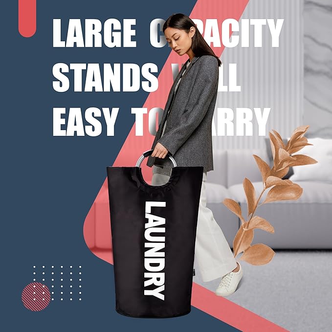 Caroeas 100L Laundry Basket, Large Laundry Hamper, Laundry Bag