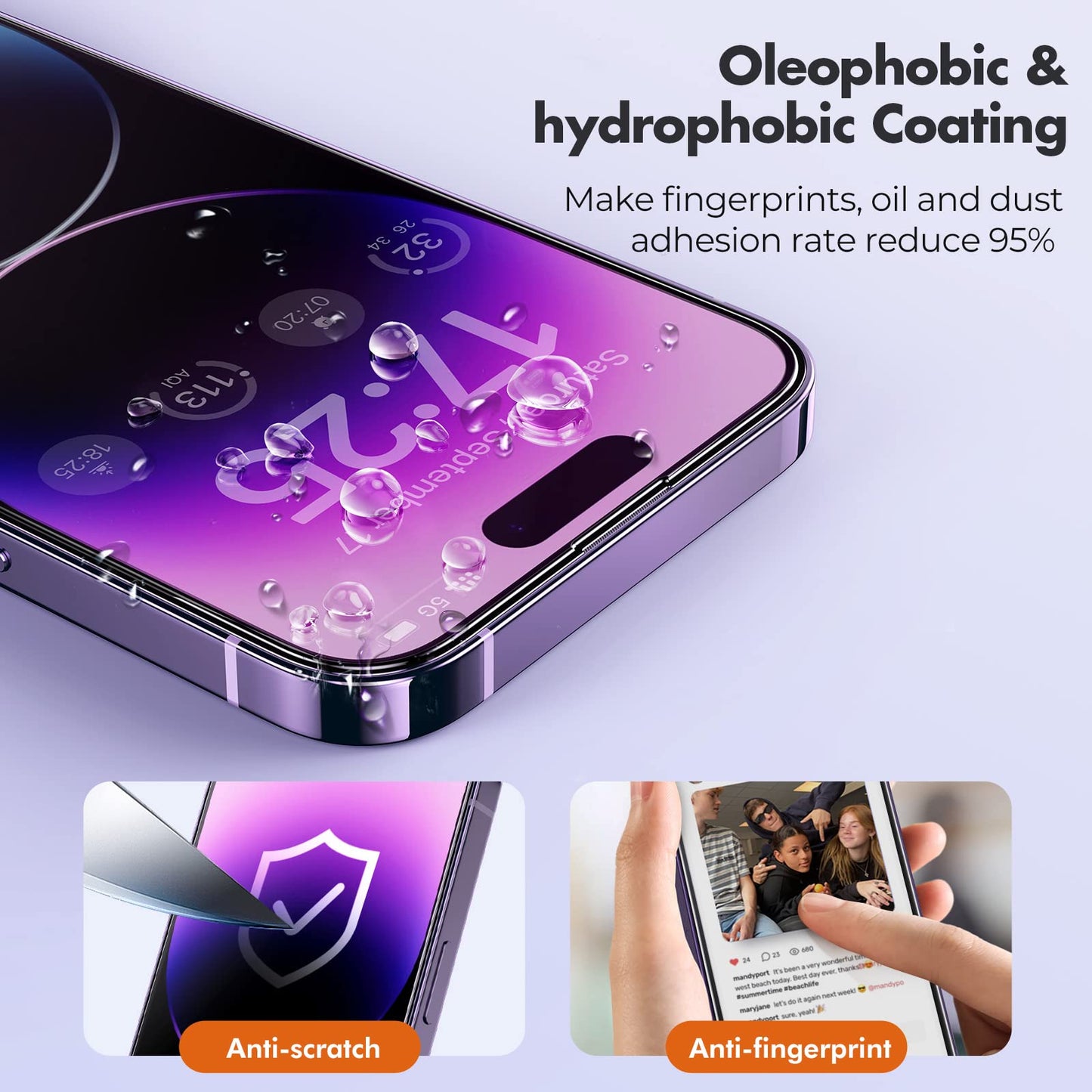 UNBREAKcable Shatterproof Tempered Glass Screen Protector for iPhone SE 2022/SE 2020, iPhone 8/7 [3-Pack] [99.99% HD Clear] [Easy Installation Frame] [9H Hardness][Bubble Free] for Apple 4.7''