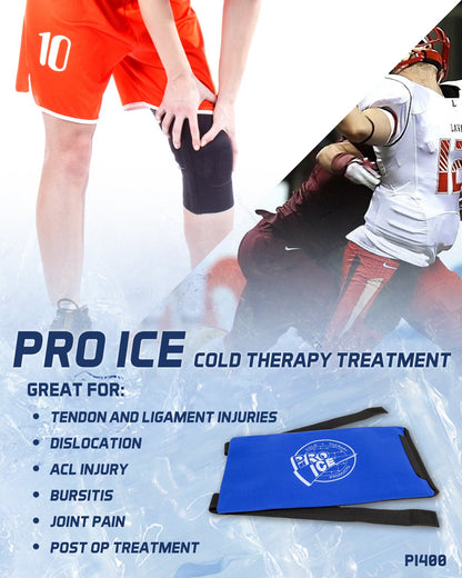 Pro Ice Cold Therapy Ice Pack Body Wrap for Knee, Arms, Hip or Back + Ice Pack Insert for PI 400 & PI-401